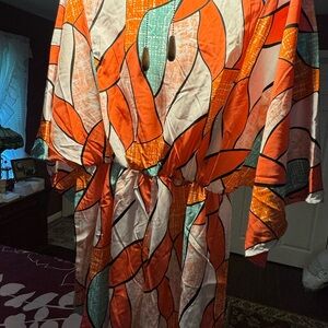 Women’s XL Romper- Multi Color- New Without Tags - Silky Material - No Pockets